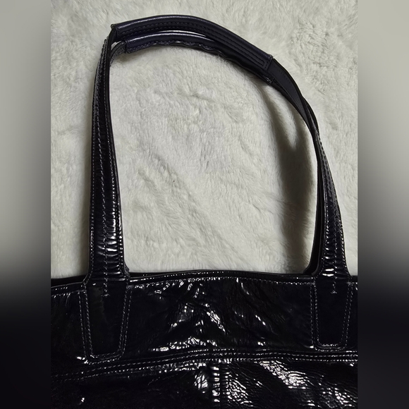 Coach Purse Navy Blue Authentic Audrey Tote Shoulder Bag Handbag - Picture 6 of 13